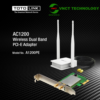 TOTOLINK A1200PE Card mạng Wi-Fi PCI-e băng tần kép AC1200